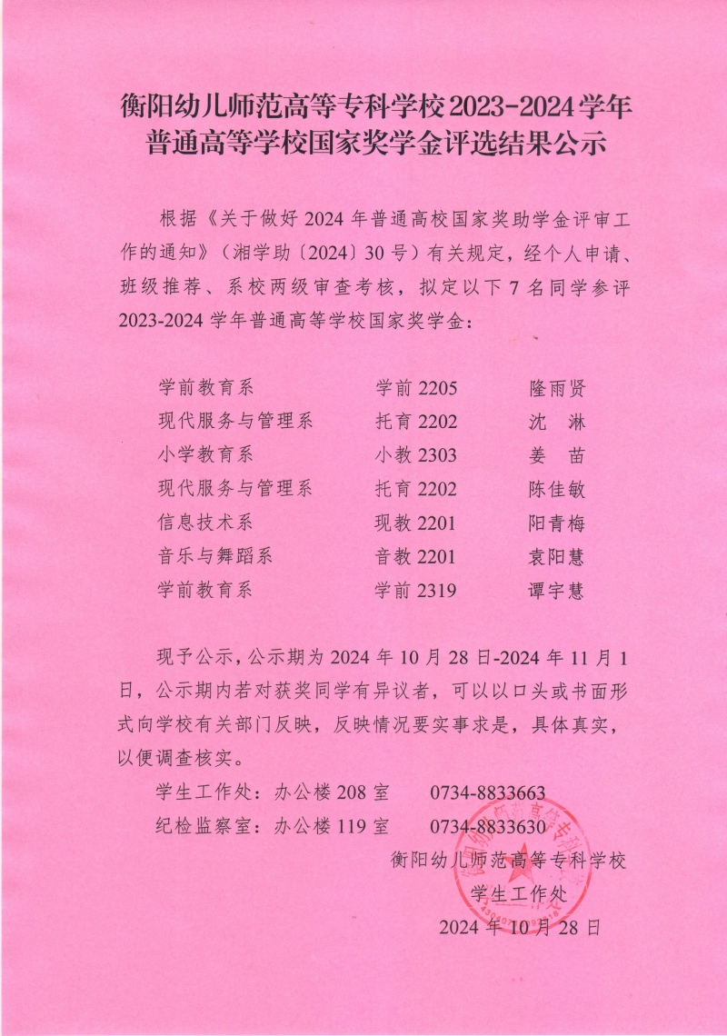 2023-2024學(xué)年普通高等學(xué)校國家獎學(xué)金評選結(jié)果公示——衡陽幼兒師范高等?？茖W(xué)校.jpeg
