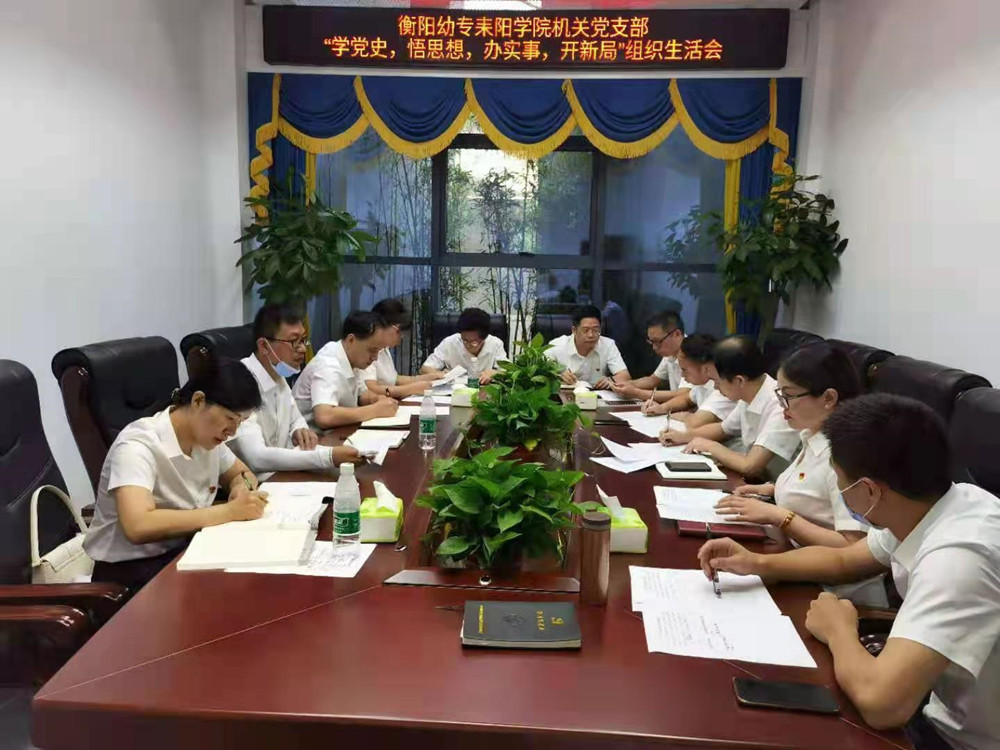 衡陽(yáng)幼高專各黨支部相繼召開(kāi)黨史學(xué)習(xí)教育專題組織生活會(huì)