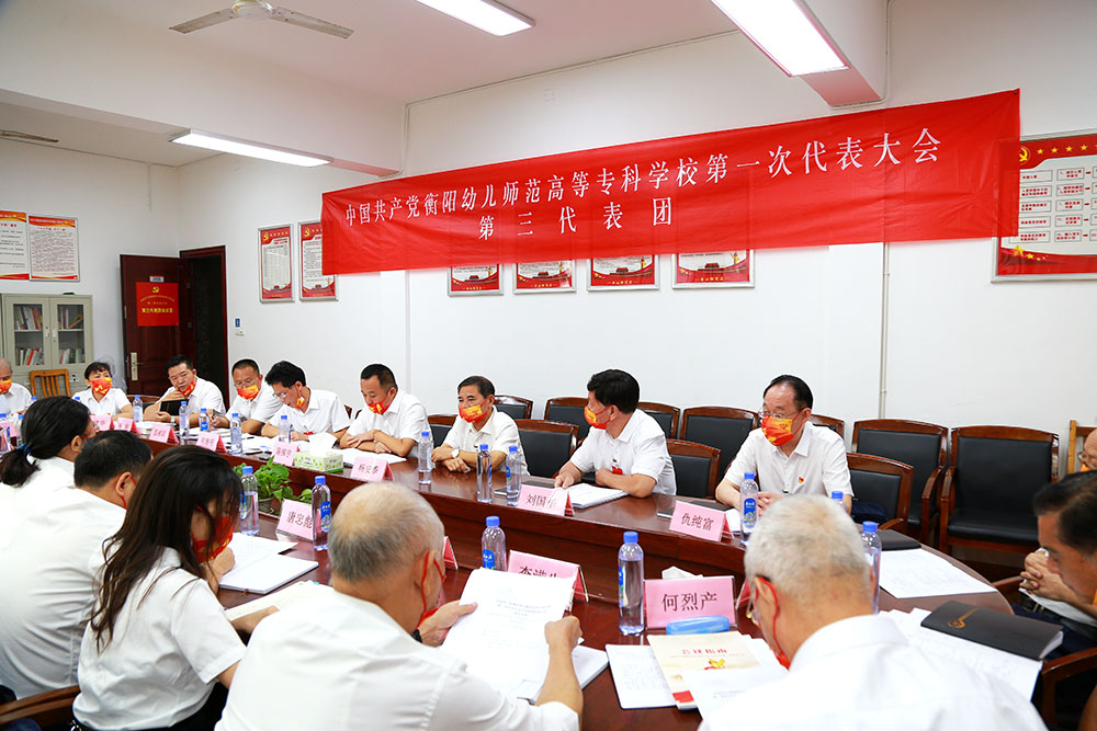 衡陽幼兒師范高等?？茖W(xué)校第一次黨代會代表熱議大會工作報(bào)告